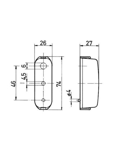 Farolim chapa de matricula Jokon pequeno