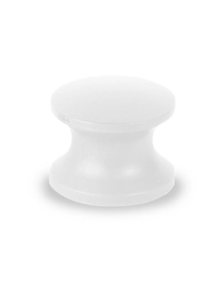 Botão branco para fecho tic tac