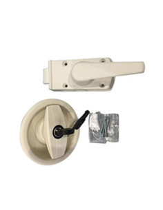 Fechadura Exterior Esquerda Branca completa