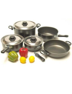 Conj. De tachos c/9 peças aluminio