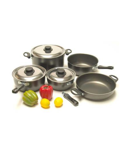 Conj. De tachos c/9 peças aluminio