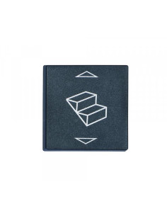 Tampa para interruptor de degrau preto