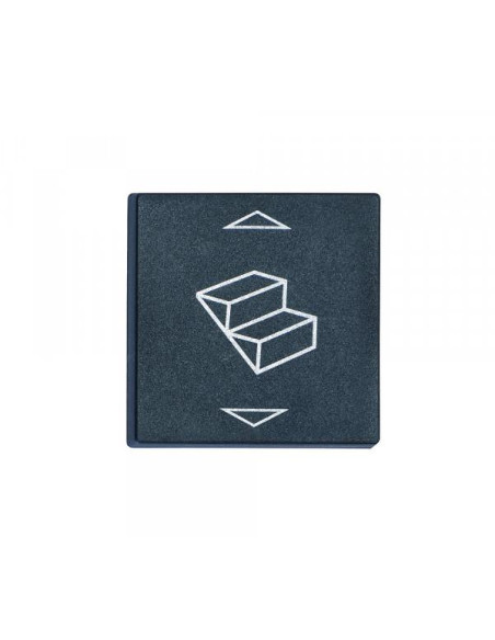 Tampa para interruptor de degrau preto