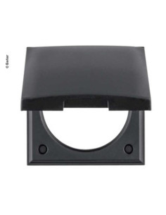 Aro preto com tampa para Berker INTEGRO