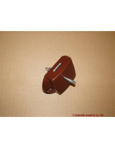 Fecho metálico de botão s/varão p/WC cast Dethleffs