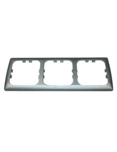 Aro triplo cinzento prateado tipo Carthago 2