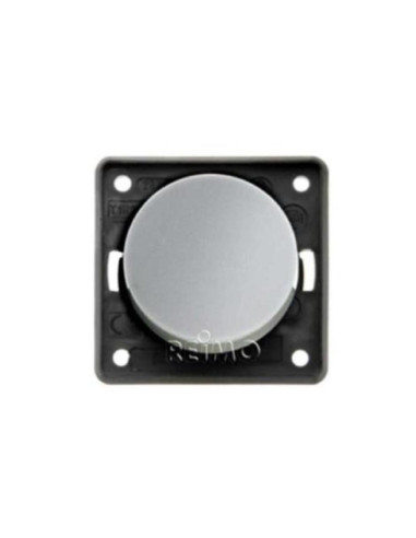 Interruptor Redondo Cinza Cromado Berker