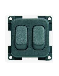 Interruptor duplo cinza