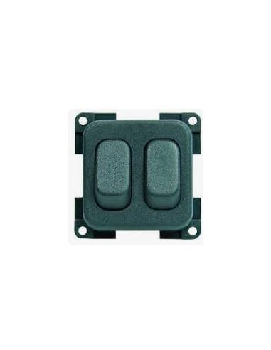 Interruptor duplo cinza