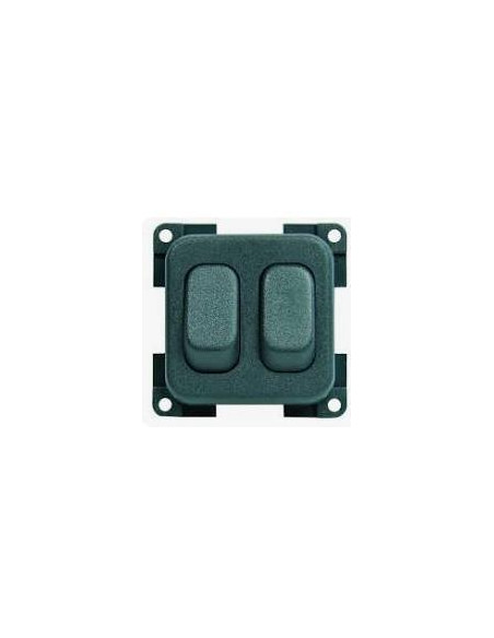 Interruptor duplo cinza