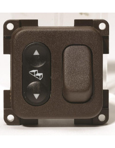 Interruptor 12V duplo para degrau e iluminação - castanho