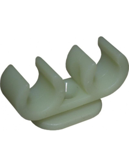 Abraçadeira plástica dupla para tubo ui quick 12mm