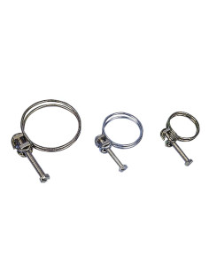 Abraçadeira metalica para mangueira anelada 2