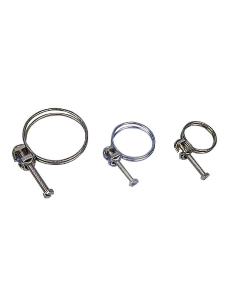 Abraçadeira metalica para mangueira anelada