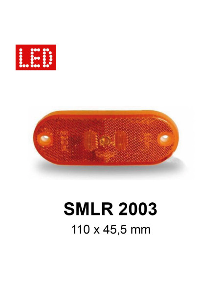 Farolim Minimo Lateral Laranja Led