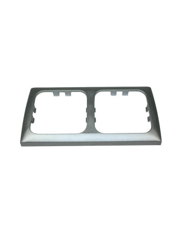 Aro duplo cromado para tomada