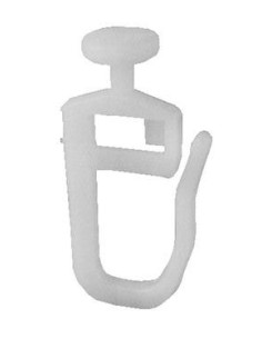 Gancho plástico para cortina (20 unidades)