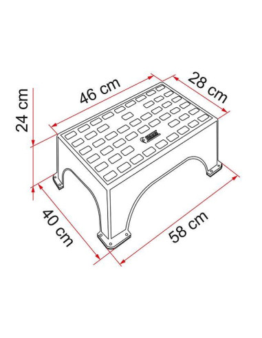 Degrau plastico Step Magnum Fiamma