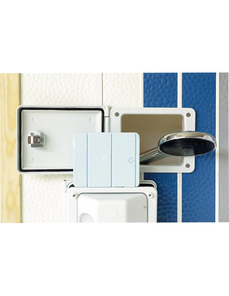 Porta exterior universal Branca 16cmx12cm