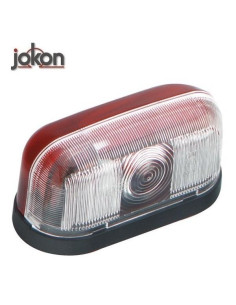 Farolim Minimo Lateral Vermelho e Branco Base Alta 2