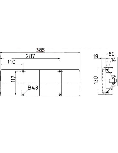 Farolim traseiro com nevoeiro e marcha atras 385x130