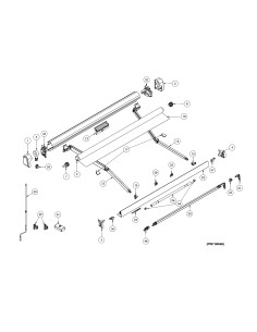 Tampa Direita Branca p/toldo Dometic PW1000