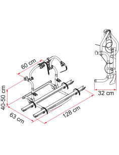 Suporte bicicleta Pro C Fiamma