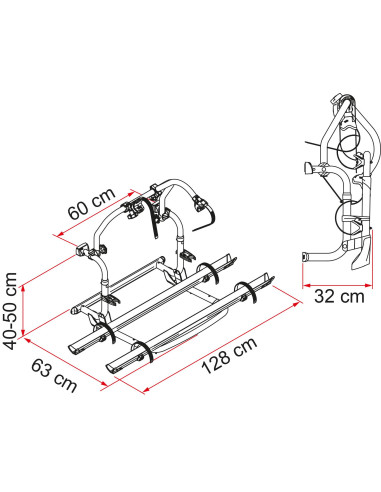 Suporte bicicleta Pro C Fiamma
