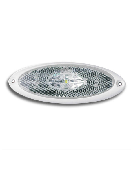 Farolim Minimo Frente Oval Base Branca