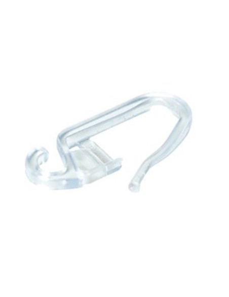 Gancho transparente para calha de cortina