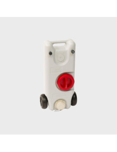 Depósito cinza água suja 40lts com rodas