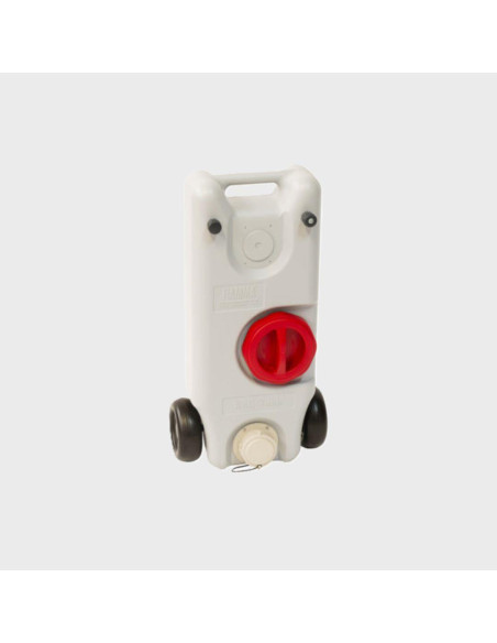 Depósito cinza água suja 40lts com rodas