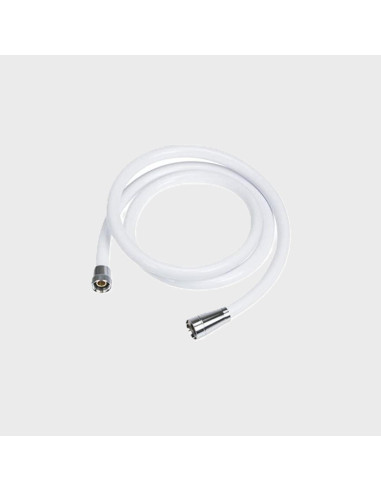 Bicha de chuveiro PVC Branco 3/8 1/2 1,5m