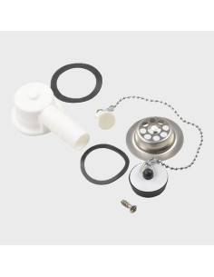 Valvula curva completa 20 mm para lava loiça 2