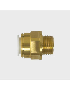 Conector de rosca de latão 12mm x 3/8