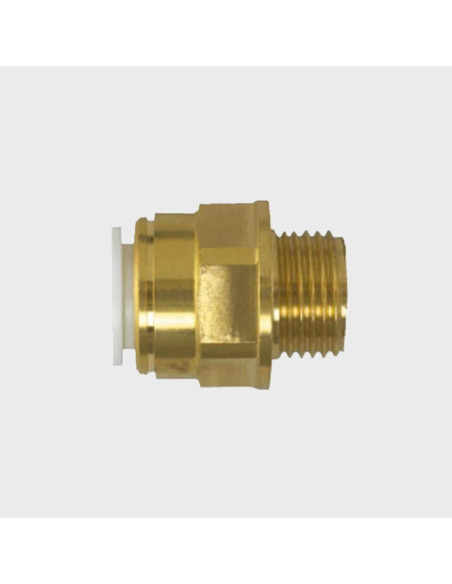 Conector de rosca de latão 12mm x 3/8