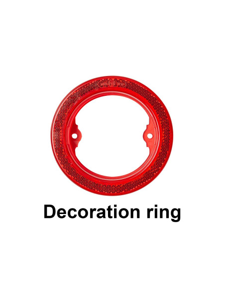 Aro Redondo Vermelho Para Farolim