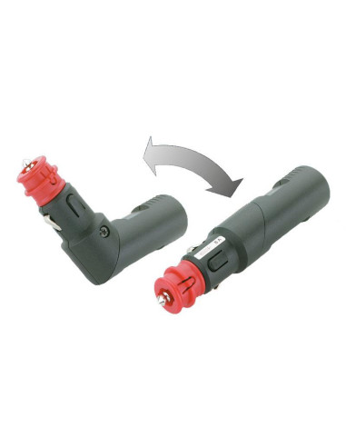 Ficha 12v isqueiro com fusivel 8a dobrável