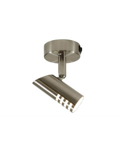 Aplique LED cromado Sao na parede, luz suave