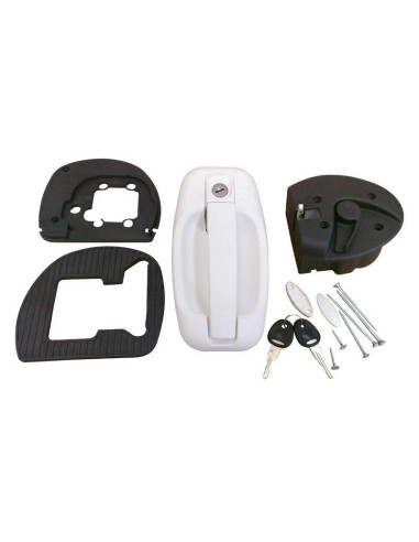 Parte Exterior/Interior da Fechadura Star branca