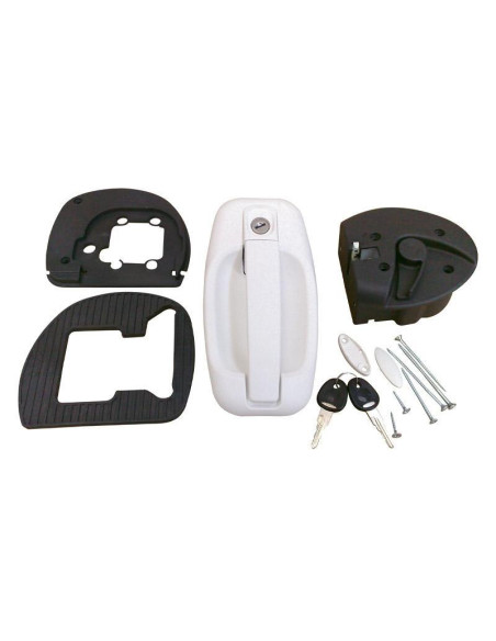 Parte Exterior/Interior da Fechadura Star branca