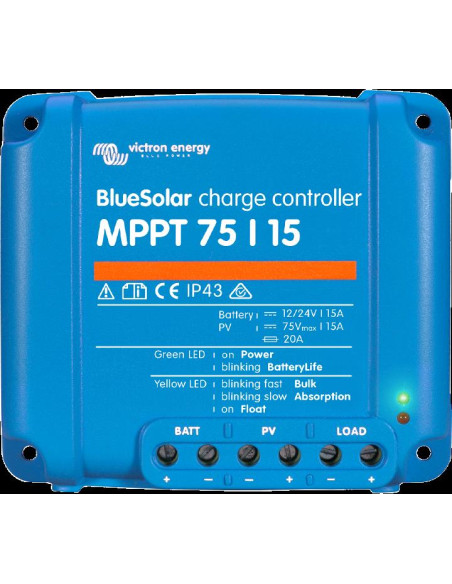 Controlador de carga solar BlueSolar Mppt 75/15 Retail Victron