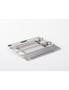 Torradeira dobrável em aço inox, fechada para fogão/forno 2