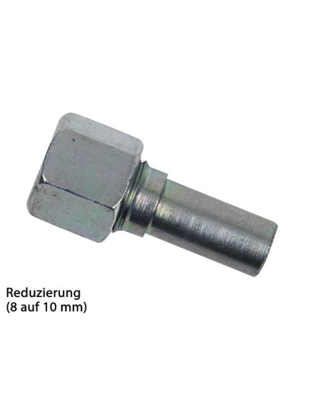 Redução de encaixe p/gás 10mm/8mm