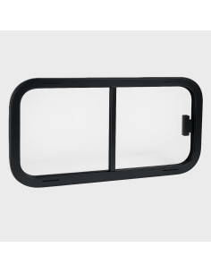 Janela correr 400x300 com aro Preto