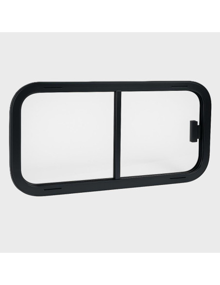 Janela correr 400x300 com aro Preto