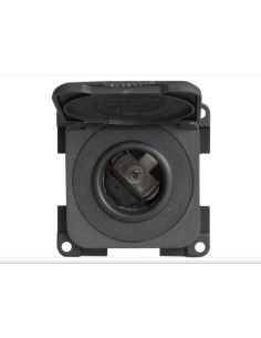 Tomada 12V C/Tampa Castanha