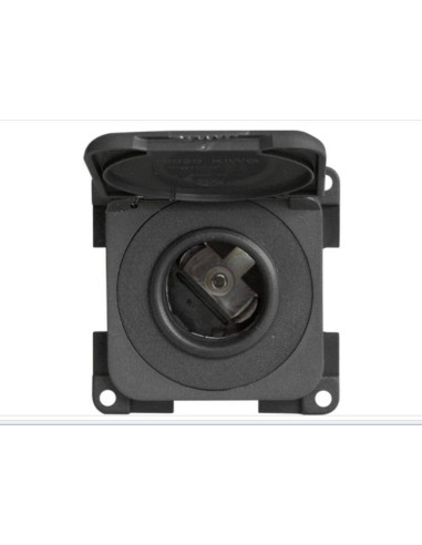 Tomada 12V com tampa castanha para carro ou moto