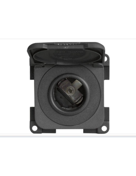 Tomada 12V com tampa castanha para carro ou moto