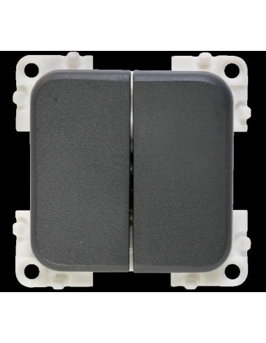 Interruptor Duplo Castanho